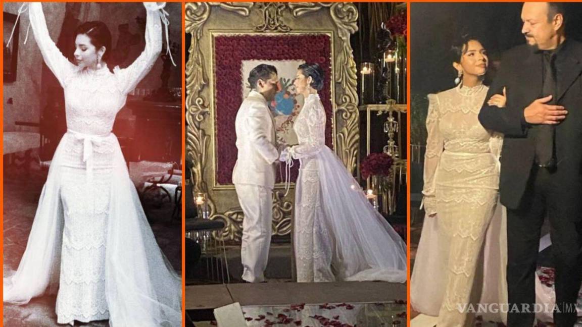 ¡Ya se dieron el sí! Estas son las primeras imágenes de la boda de Ángela Aguilar y Christian Nodal