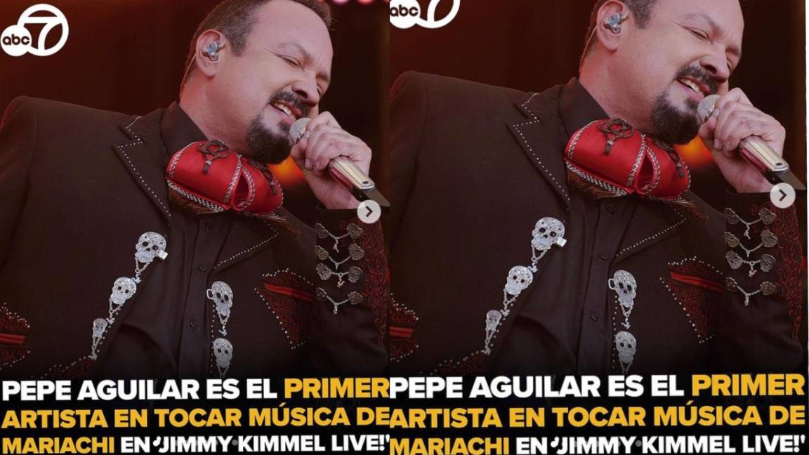 ¡Pepe Aguilar es el primer artista que canta con mariachi en el programa de Jimmy Kimmel Live!