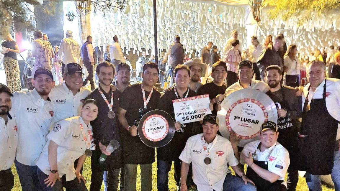 La historia de Los amigos, el equipo que ganó el primer lugar en Paella Profesional Libre en este XIV Festival de la Paella