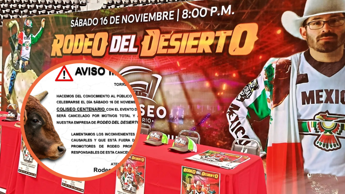 Rodeo del Desierto: a dos días del evento, cancelan presentación en Torreón