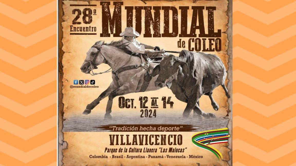 Encuentro Mundial de Coleo 2024: México participará en la justa internacional de deporte llanero en Villavicencio