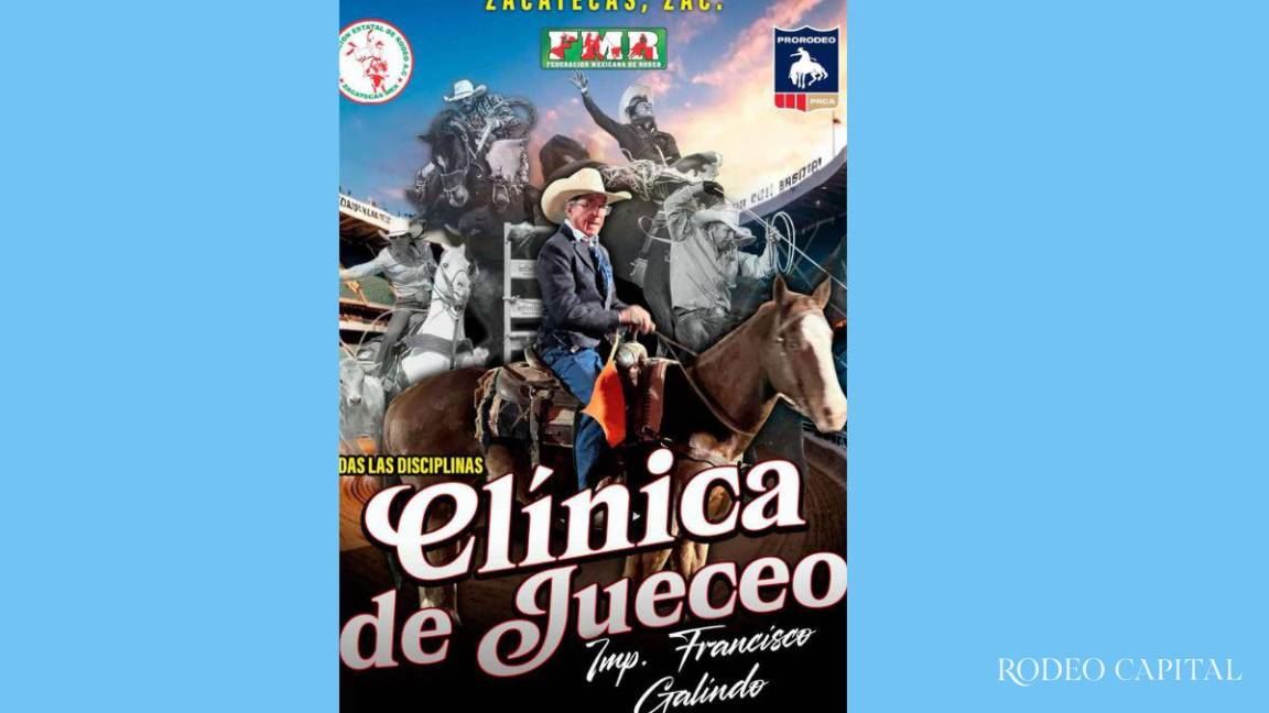 En el arranque del 2025 Paco Galindo impartirá clínica de Jueceo de Rodeo en Zacatecas