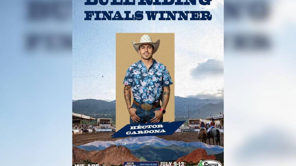 ¡Hace historia! Héctor Cardona de Coahuila es el primer mexicano en ganar el NFR Open 2024