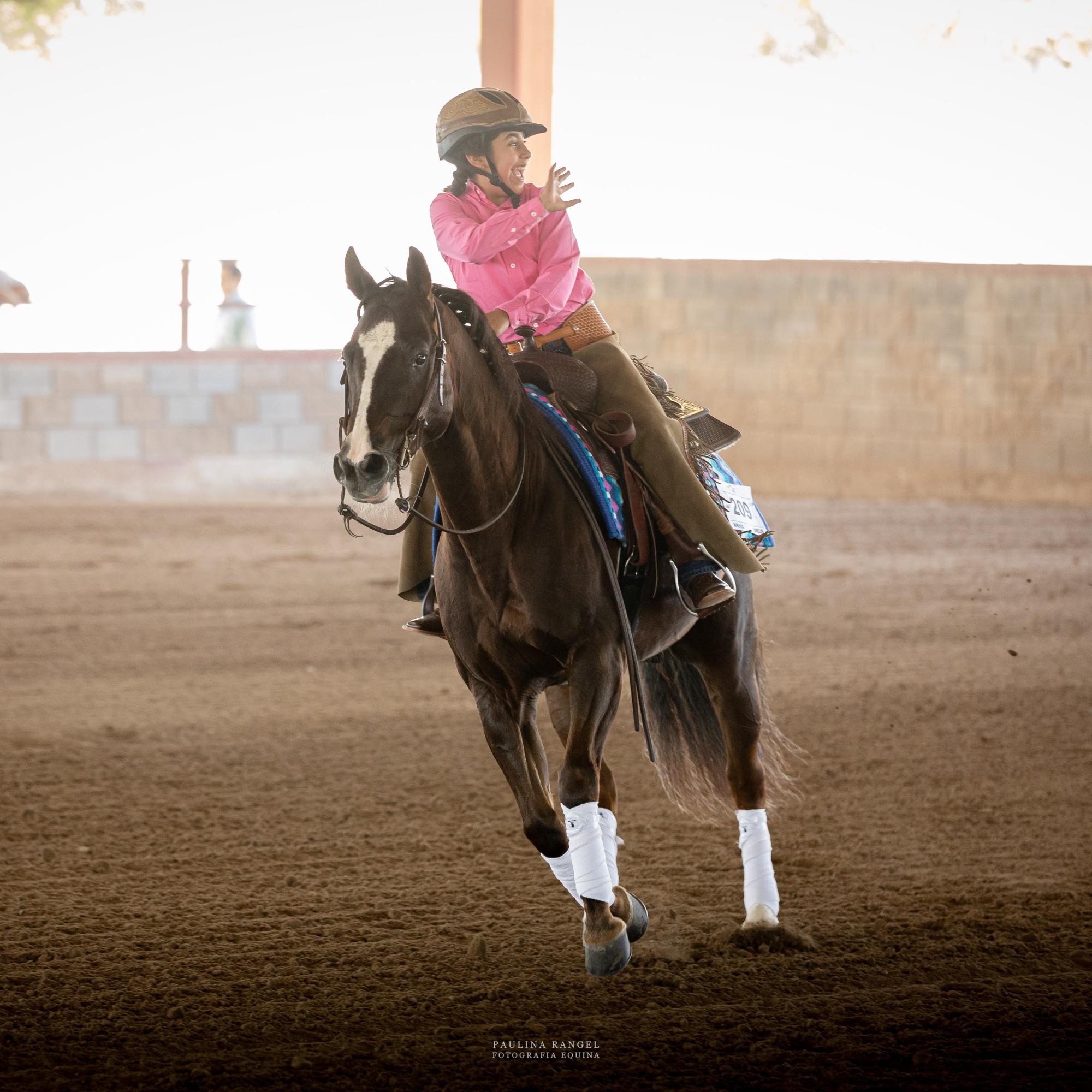 $!Saltillense Loretta Ramírez, directo al Mundial de Reining en Oklahoma, Estados Unidos