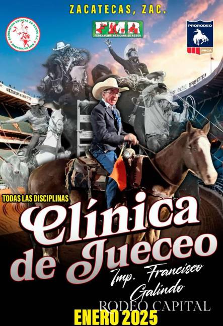 $!En el arranque del 2025 Paco Galindo impartirá clínica de Jueceo de Rodeo en Zacatecas