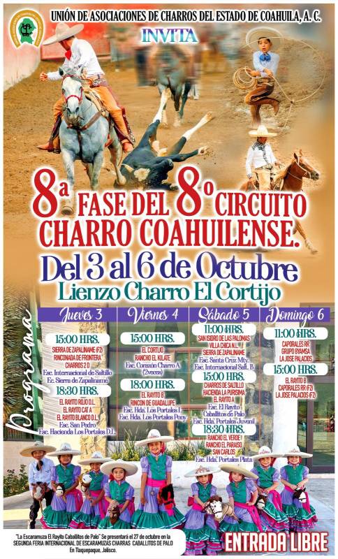 $!Fase Final del 8vo Circuito Charro Coahuilense 2024