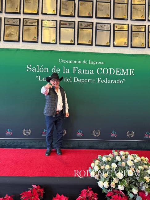 $!El Fundador de la Federación Mexicana de Rodeo quedó inmortalizado en el Salón de la Fama de la Confederación Deportiva Mexicana (Codeme).