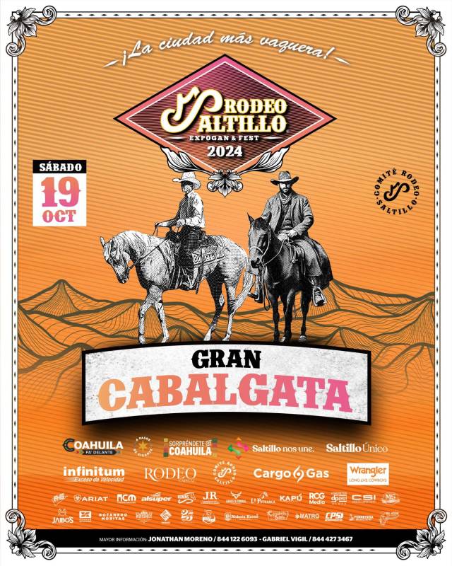 $!Rodeo Saltillo: conoce el programa y horarios de los tres días de acción