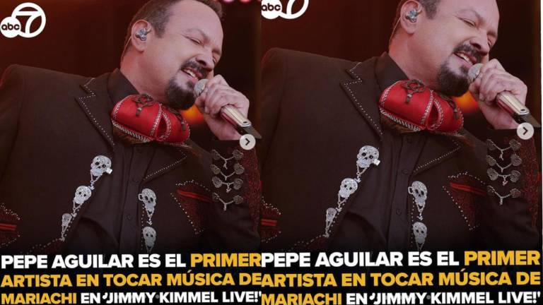 El compositor, productor y empresario mexicano hizo historia al ser el primer artista en cantar con mariachi en el show de Jimmy Kimmel.